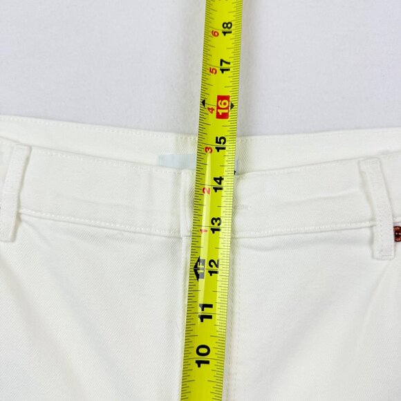 Loft Women's Wide Leg Stretch Modern Fit High Rise White Jeans Size 34/18 NWOT - Picture 9 of 11